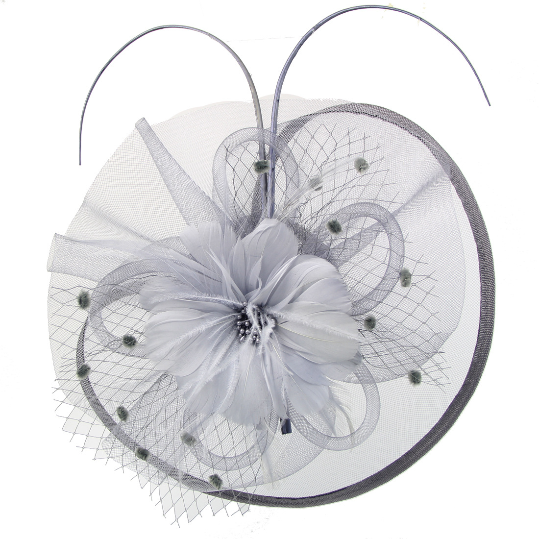 [CN] sinamay feather fascinator wedding fashion headwear women hats